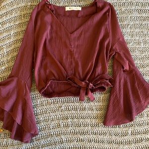 Maroon blouse